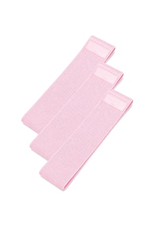 Gymo Hip Band Squat Egzersiz Kalça Direnç Bandı 76x8cm Pembe 3'lü Set