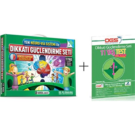 Dikkati Güçlendirme Seti 11 Yaş + Görsel Dikkat Seti