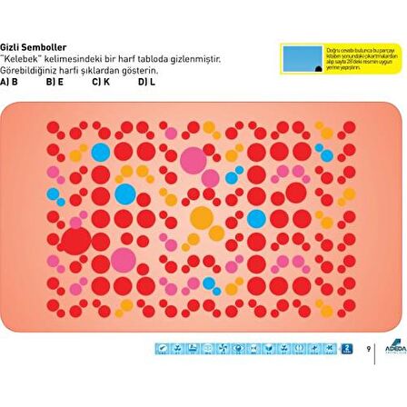 Dikkati Güçlendirme Seti 9 Yaş+Görsel Dikkat Testi