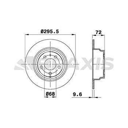 Volvo Arka Fren Disk Aynası Havalı Volvo 850 91 96 C70 97 05 S70 97 00 V70 97 00 Xc70 97 02 - Braxıs Ad0986