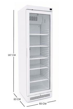 GC 375 DTKW Beyaz Premium Dikey Şişe Soğutucu
