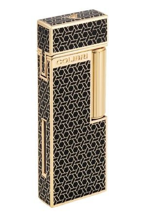 Colibri Continental Soft Flame Gold Desenli Çakmak TR9928