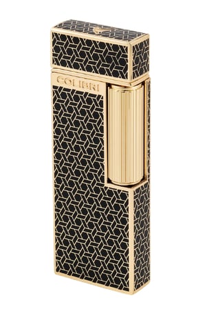 Colibri Continental Soft Flame Gold Desenli Çakmak TR9928