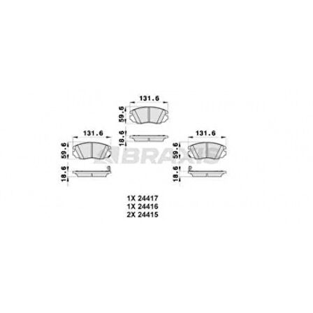 Opel On Fren Balatası İnsignia A (296 MM 16 İnc Jant) 08>17 - Braxıs Ab0167