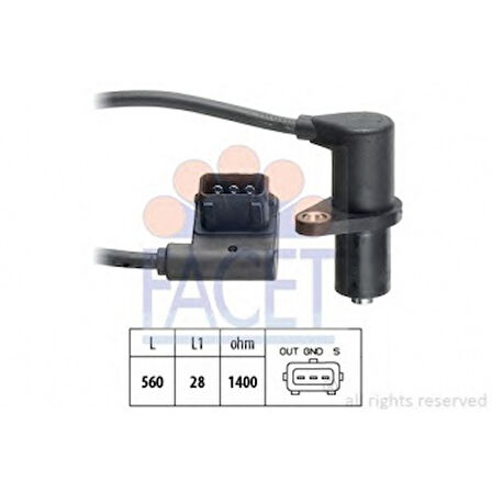 Bmw Eksantrık Sensoru M60 Bmw M60 E34 E38 - Facet 9.0085