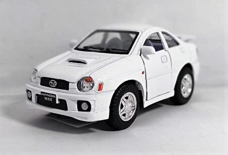 10 cm. Çek Bırak Beyaz Subaru Impreza Wrx Diecast Araba  