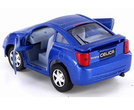 10 cm. Çek Bırak Mavi Toyota Celica Diecast Araba  