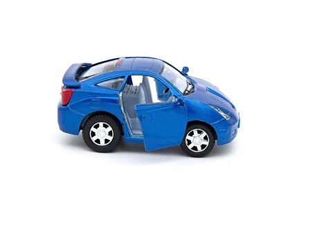 10 cm. Çek Bırak Mavi Toyota Celica Diecast Araba  