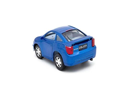 10 cm. Çek Bırak Mavi Toyota Celica Diecast Araba  