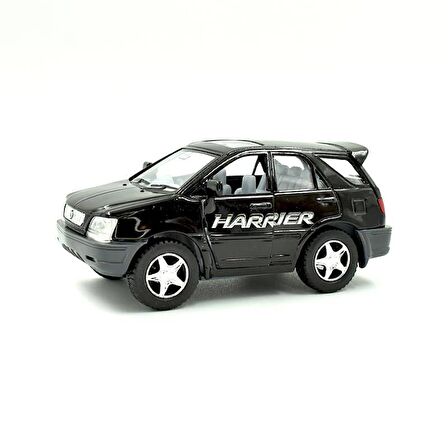 10 cm. Çek Bırak Siyah Toyota Harrier Diecast Araba  