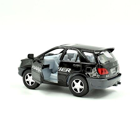 10 cm. Çek Bırak Siyah Toyota Harrier Diecast Araba  