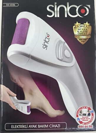 Sinbo Ss-4036 Pilli Ayak , Topuk Bakım Cihazı Törpü