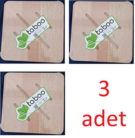  taboo 3 adet ızgaralı Nihale 1142 Tencere Tava Çaydanlık Altı Altlık %100 Doğal by sinbo