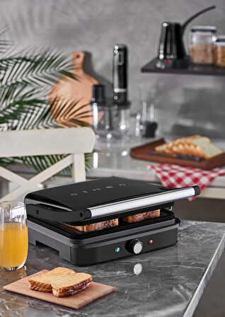 Ssm-2571 Mat Siyah Tost Makinesi 2000W