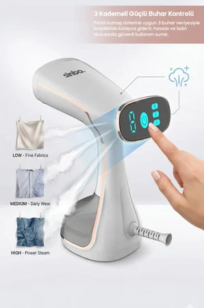 SSI-6634 - Dikey Buharlı Kırışıklık Giderici - 1640W - Beyaz