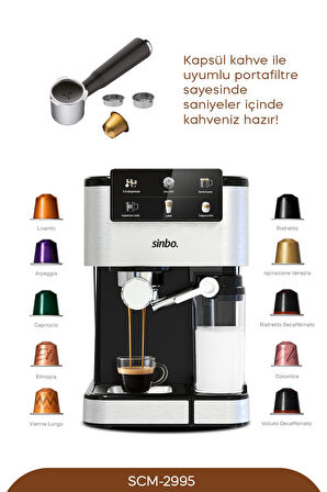 SİNBO SCM-2995 ESPRESSO KAHVE MAKİNASI 