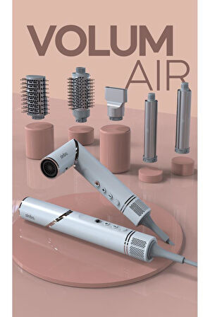 Sinbo Shd-1720 - VolumAir 5 In 1 Katlanabilir Air Saç Kurutma ve Şekillendirme Sistemi Beyaz