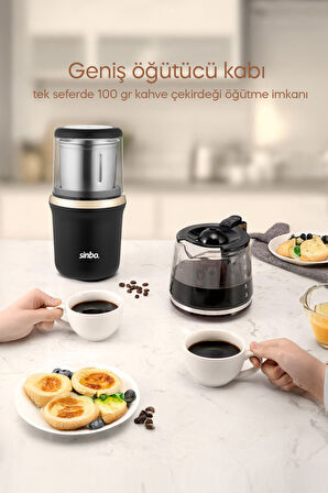 Sinbo SCM-2997 Kahve ve Baharat Öğütücü Gold