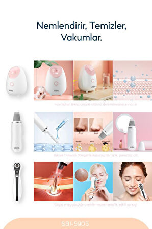 Sinbo 3’ü 1 Arada Yüz Bakım Seti Gözenek Temizleme + Peeling + Masaj