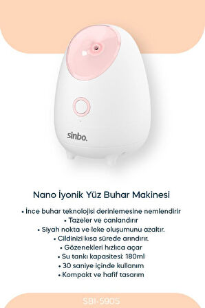 Sinbo 3’ü 1 Arada Yüz Bakım Seti Gözenek Temizleme + Peeling + Masaj