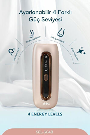 Sinbo Sel-6048 IPL Lazer Epilasyon Cihazı Acısız Kalıcı Epilasyon