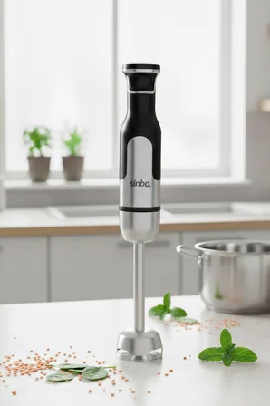 Sinbo SHB-7512 El Blender 1000W – Ayarlanabilir Hızlı, Paslanmaz Çelik Aparatlı