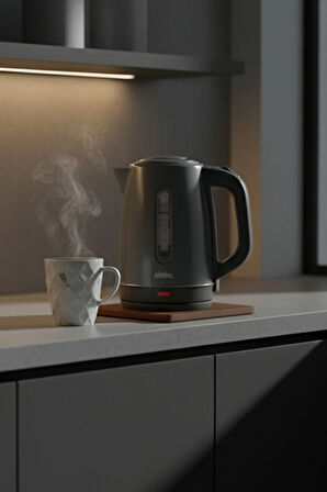 Sinbo Inox Su Isıtıcı Kettle  Paslanmaz Çelik SK-8031 Koyu Gri