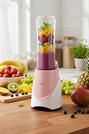 Sinbo SHB-7508 300W Smoothie Blender |Paslanmaz Çelik Bıçaklı, 570 ml Şişe