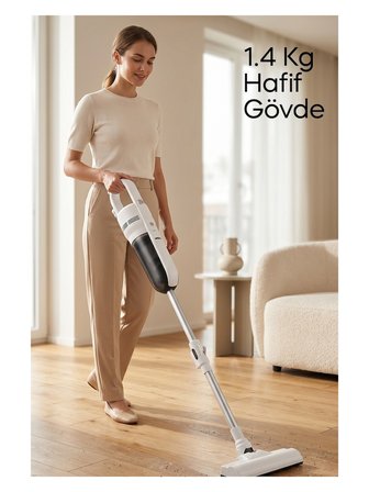 Sinbo SVC-8640 Dikey Elektrikli Süpürge Katlanır Borulu, El Süpürgesi, 800 ml Toz Hazneli 