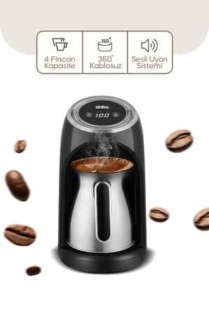 SCM-9031 Türk Kahve Makinesi - Gümüş – 500W Güç