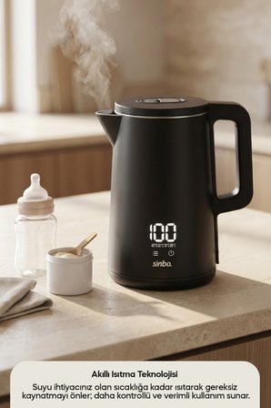 Sinbo SK-8042 Dokunmatik Kontrollü Dijital Kettle 1.8 L Sıcaklık Ayarlı Su Isıtıcı Kettle