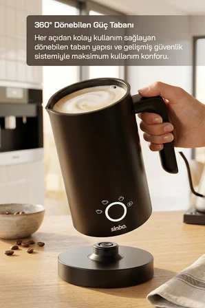 STO-6736 Barista Tipi Süt Köpürtücü ve Isıtıcı Sıcak & Soğuk Köpük 500W