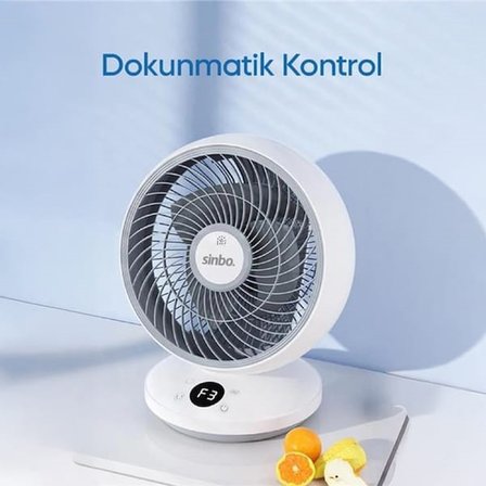 Sinbo SF-7702 Masaüstü Fan - Beyaz / Krem