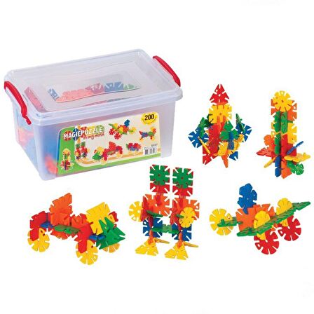 Dede Magic Puzzle Küçük Kutu / 200 Parça Set