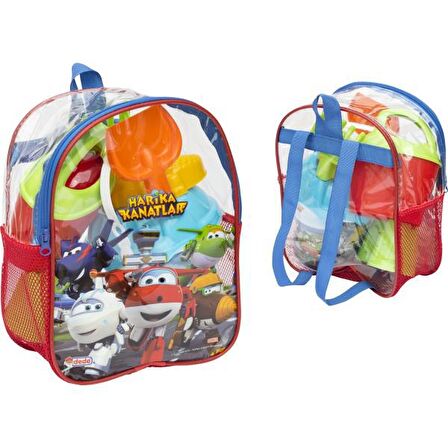 Harika Kanatlar Resimli Sırt Çantalı Plaj Set 03501