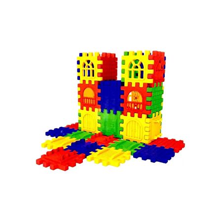 Fen Toys Şehir / Yapı 128 Parça Çocuk Puzzle