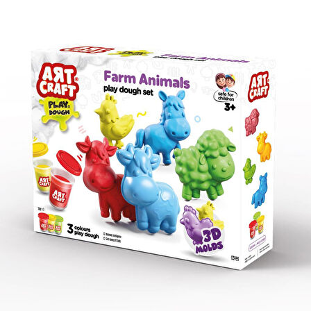Art Craft Çiftlik Hayvanları Oyun Hamuru Seti 168 Gr.