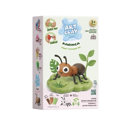 04148 ART CLAY MİNİK CANLILAR SÜPER HAFİF KİL(Belirtilen fiyat, tekli satış için adet fiyatıdır.)