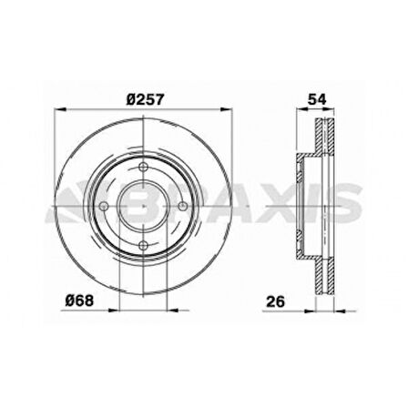 Nissan On Fren Disk Aynası Nissan Nv200 1.5dci 1.6i 2010-> - Braxıs Ae0431