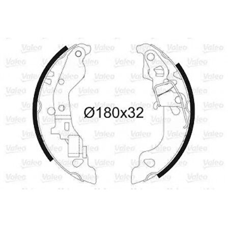 Fiat Arka Fren Balatası Pabuc Punto II 99 05 1,2i 1,9jtd Abs ( ) Punto II 99 05 1,2i - Valeo 562990