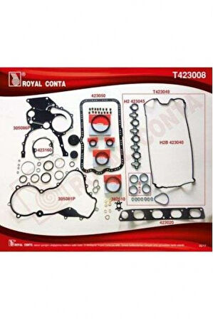 Renault Motor Takım Contası (yarım) Raınz Keceli Subap Lastıklı Master 2,2 / 2,5dci - Royal T423008