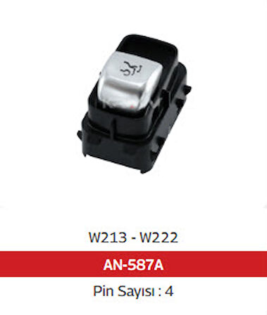 Unıversal Cam  Anahtarı>w213 - W222 - W238 Bagaj Açma - Siyah - 9051 - Mcar-An587a