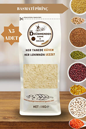 Organik Basmati Pirinç - 5 Kilo
