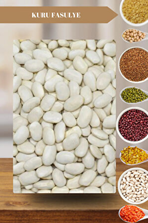 Organik Atalık Kuru Fasulye (8 MM) - 5 Kilo