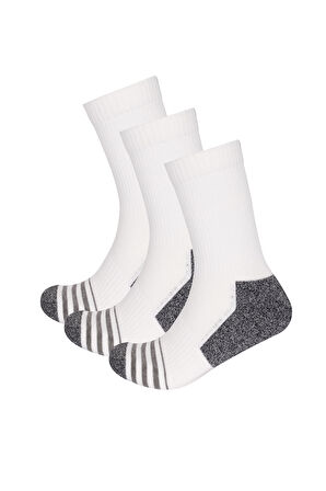 3 lü Paket Shaftless Golf Soket Çorap Beyaz/Beyaz/Beyaz