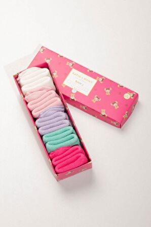 Katia & Bony Renkli Yenidoğan Bamboo Pink Mix 0-3 Ay 5 li Bebek Çorap