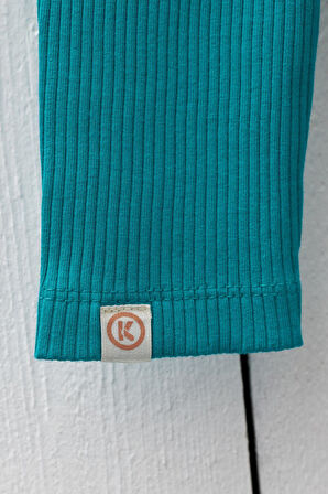 Fitilli Basıc Çocuk Tayt Yeşil