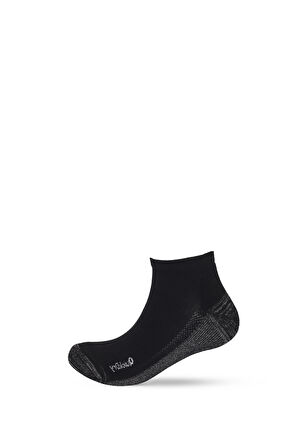 2'li Paket Erkek Golf Patik Çorap Siyah/Siyah