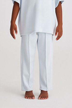 Fluffy Baskılı Kız Çocuk Pantolon Mavi