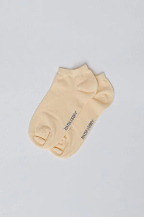 Kadın Pamuklu Patik Çorap Sarı